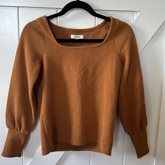 Madewell ottoman sqaure neck in autumn - Picture 4 of 16